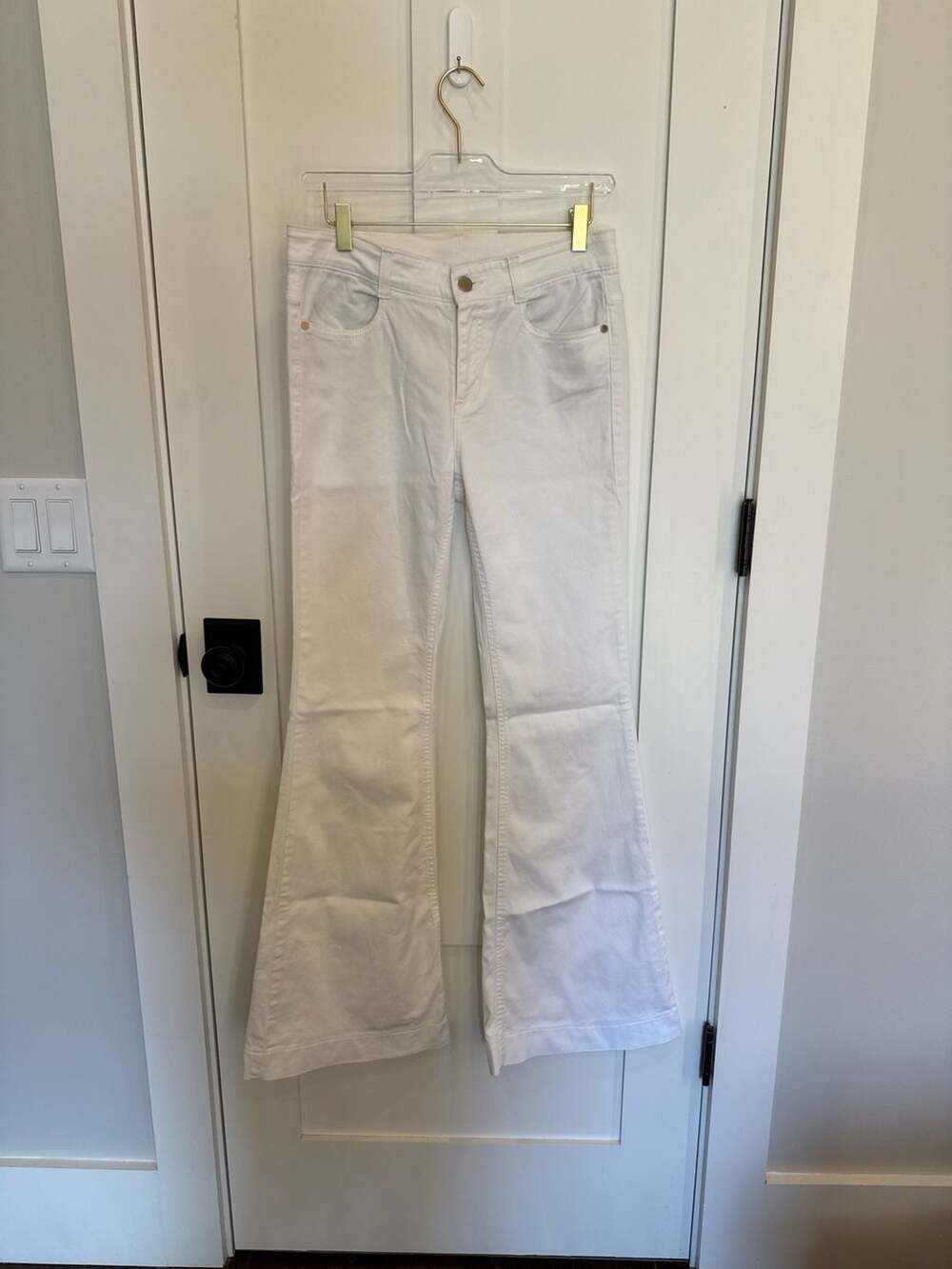 Stella McCartney White Flare Leg Jeans Size 29